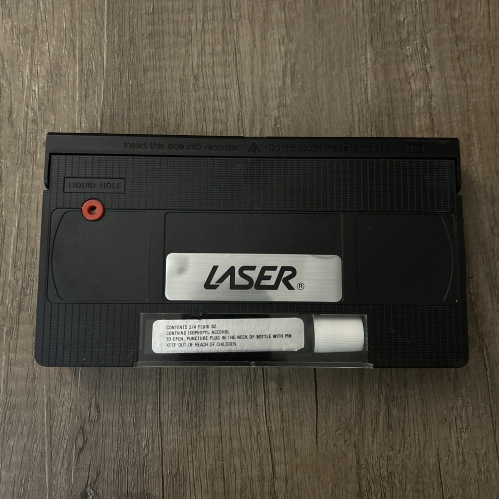 1990 LASER Video Cassette VHS Wet Cleaning System *Read Description*