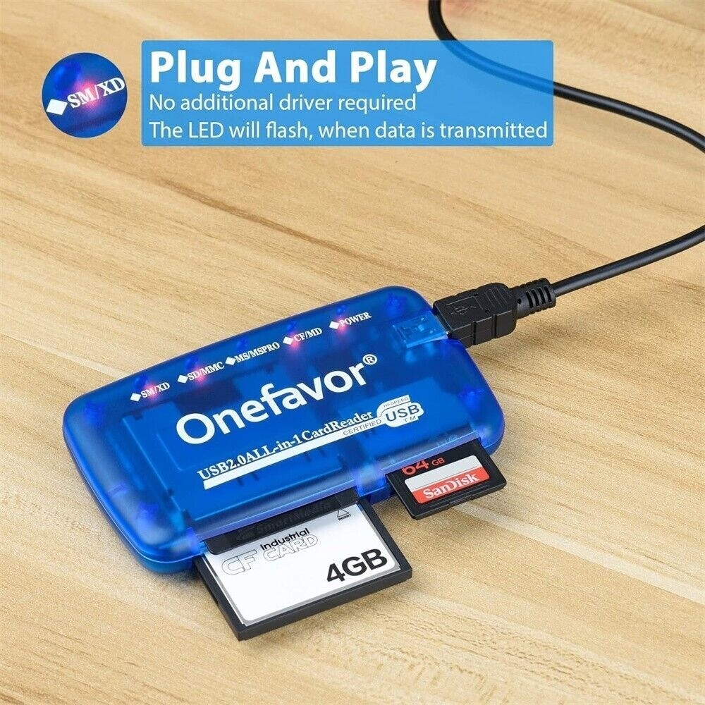 Smartmedia Card 16MB SM Memory Card + Smartmedia Card Reader Adapter USB