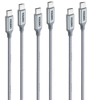 6ft USB C to USB C Cable 100W Fast Charging Cable Nylon Braided by CHOETECH