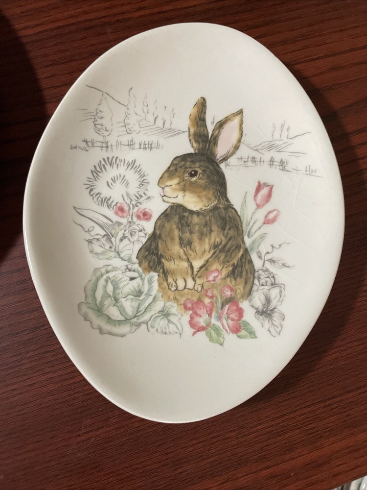 Maxcera Bunny Plate Spring Collection 6.75”x 5.5”