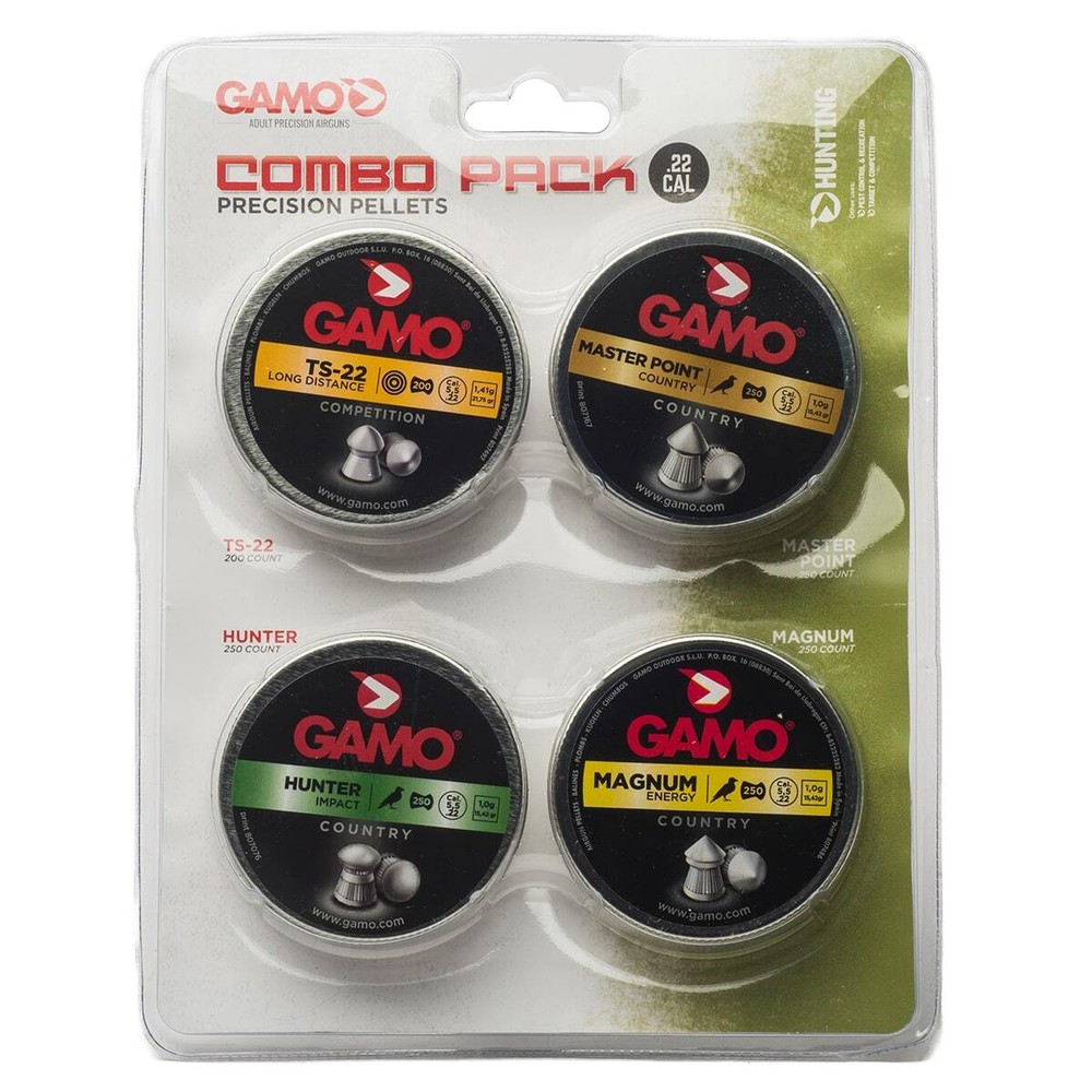 Gamo Combo Pack Assorted Pellet Ammunition .22 CAL.