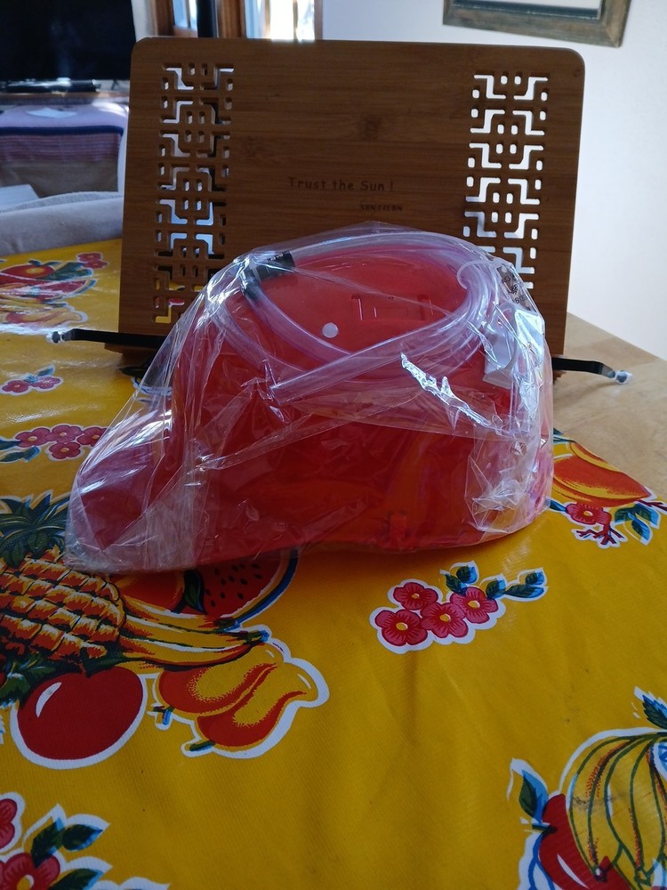 Novelty Place Drinking Helmet - Can Holder Drinker Hat Cap with Straw