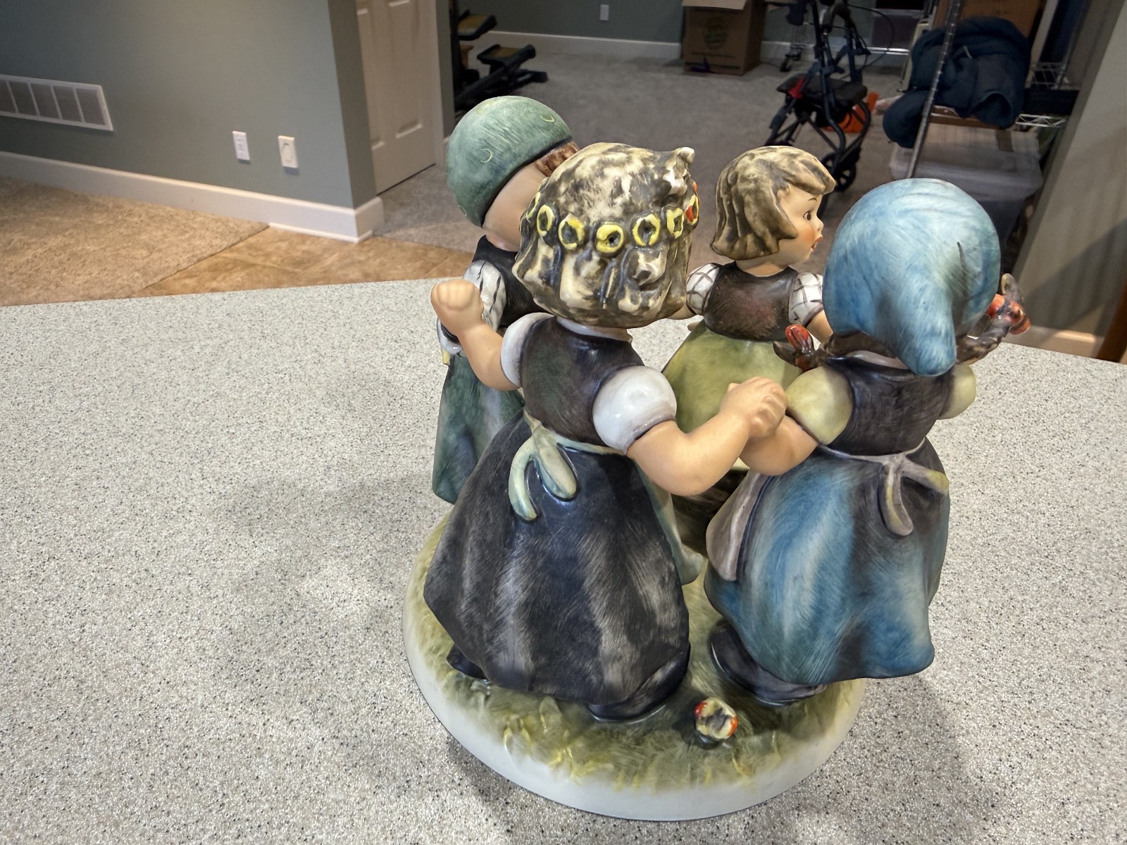 Quantity 2 1957 " RING AROUND THE ROSIE " #348 HUMMEL FIGURE W. GERMANY GOEBEL