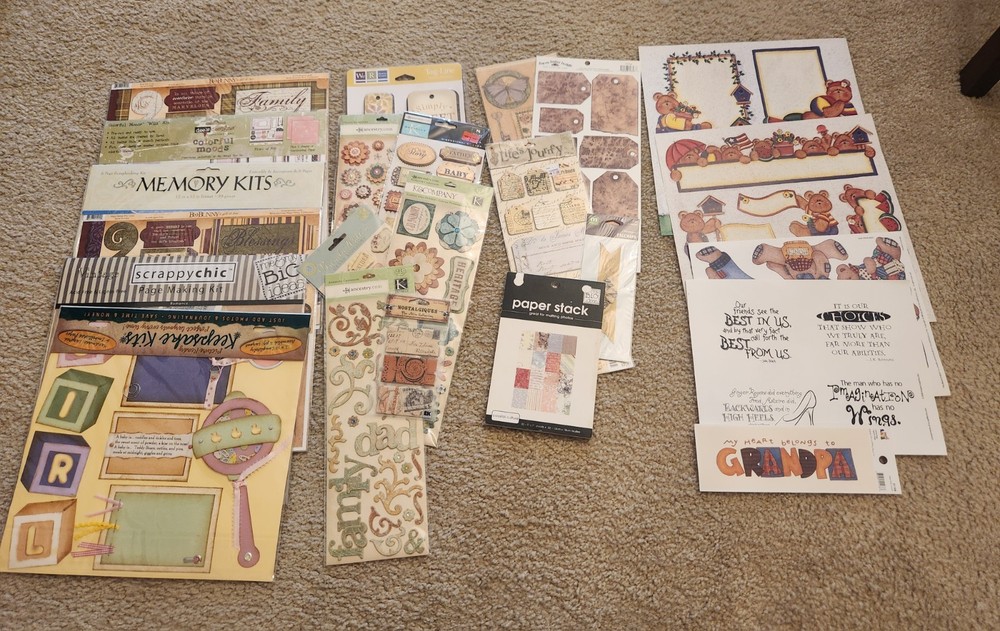 Scrapbook Lot Page Kits Cut Outs