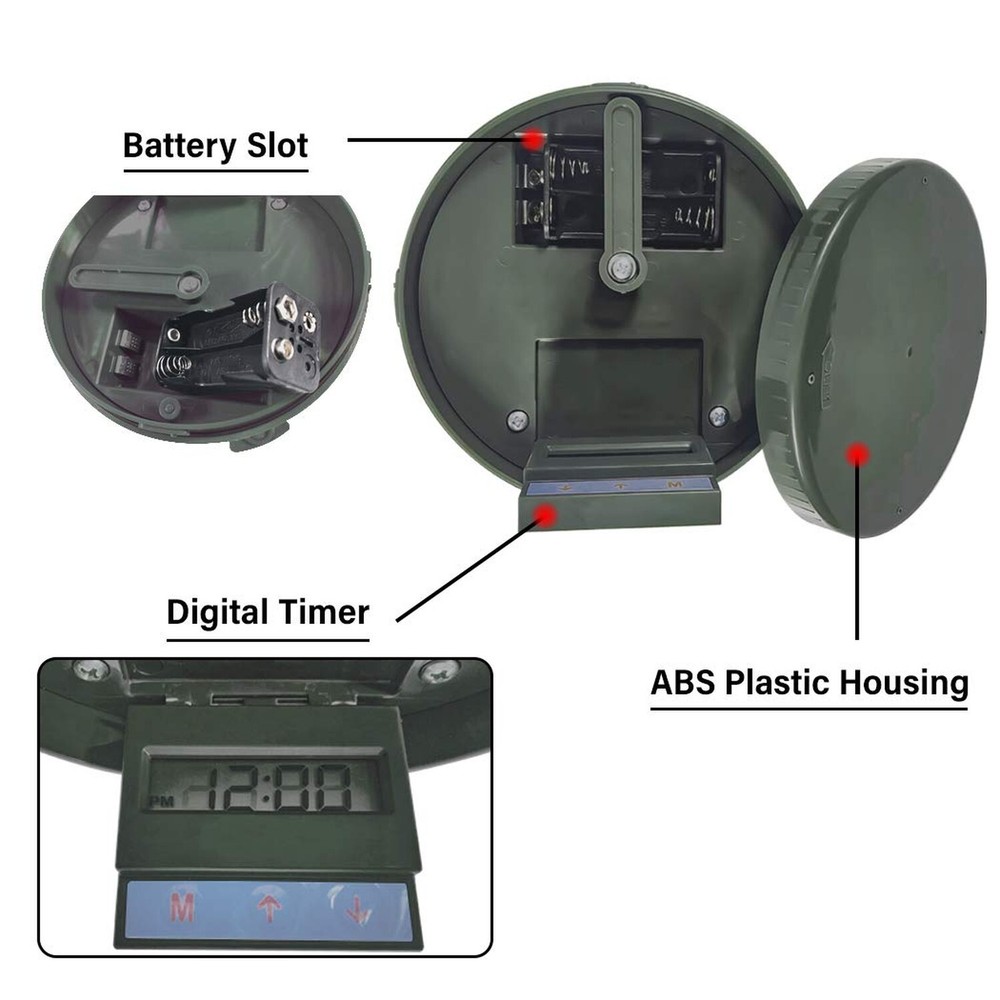 Highwild Deer Feeder Kit - Digital Timer - Metal Spin Plate - Easy Setup - Al...