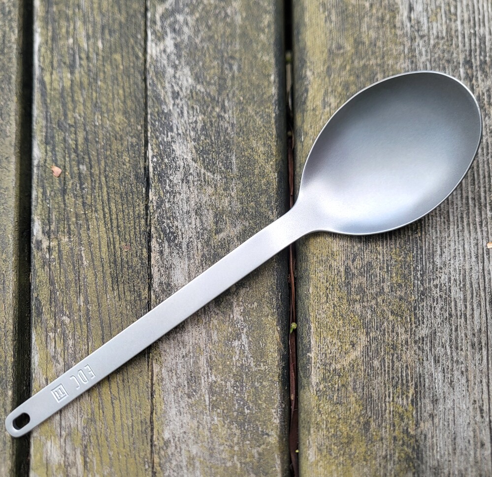 1PC Titanium Spoon Spork Outdoor Camping Tableware Flatware Utensil Lightweight