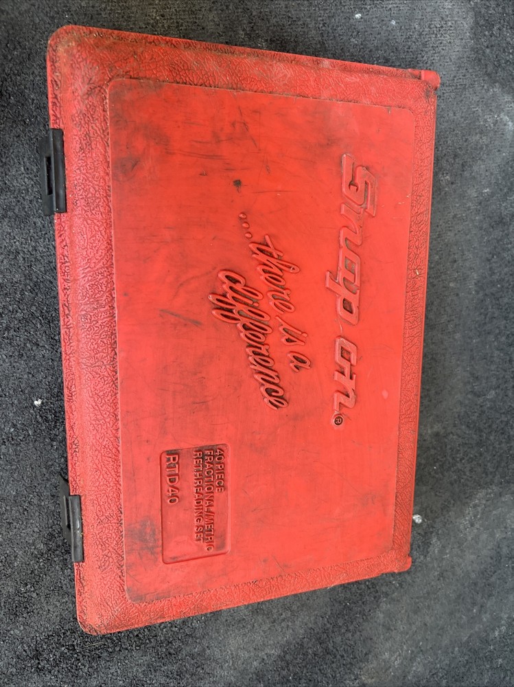 For Snap On Tools Fractional & Metric Rethreading Set RTD40 Used Missing 7pc
