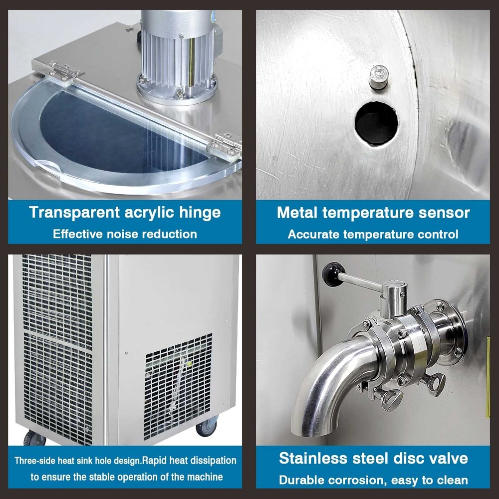 Kolice Commercial 36L Pasteurizer with Cooling Function, Blending Mixing