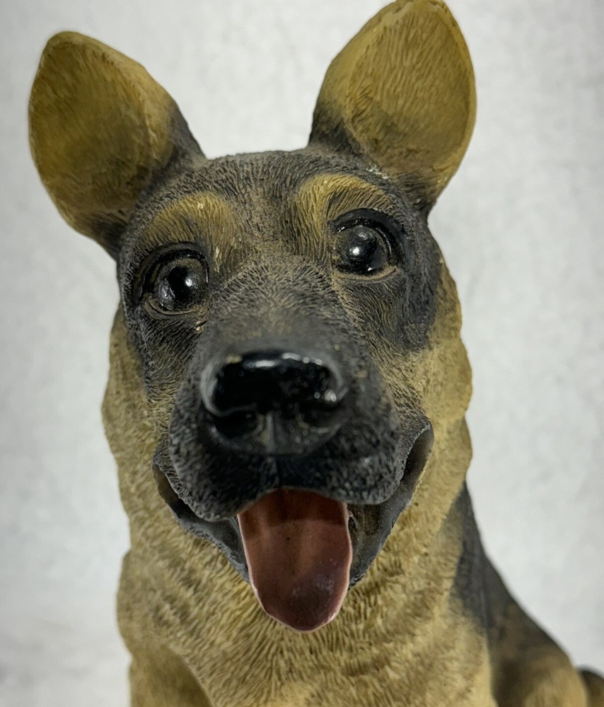 German Shepherd Poly Resin Dog Statue