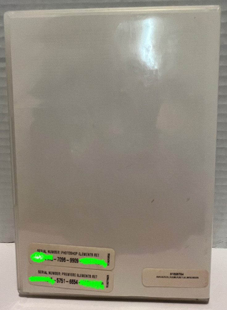 Adobe Photoshop Elements 9 & Premiere Elements 9 Bundle PC/Mac Complete w/ Seria