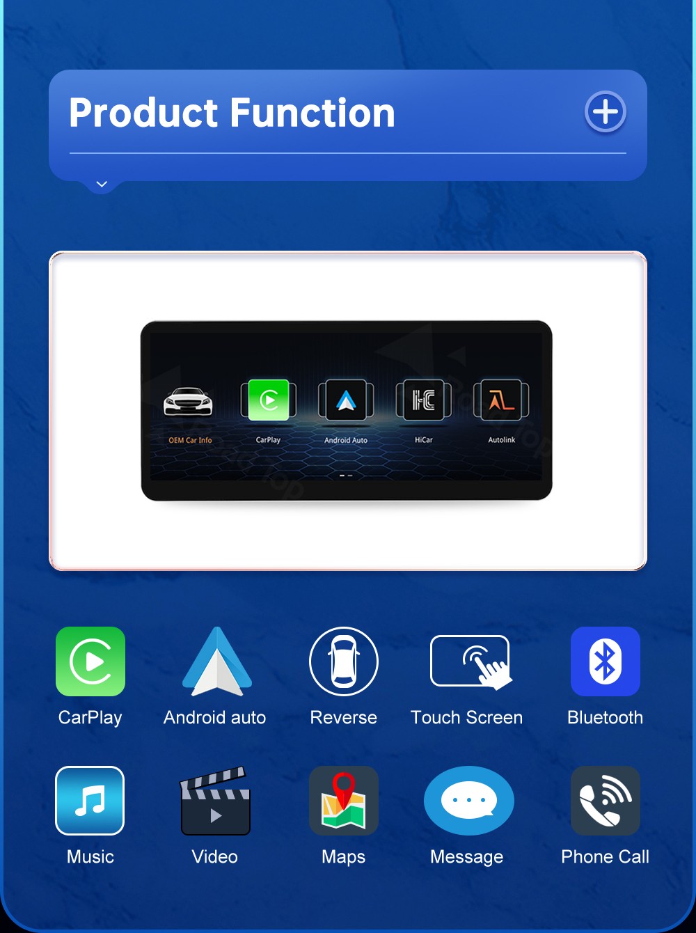 12.3"Android Auto Carplay Screen for Mercedes Benz E Class W212 2012-2015 NTG4.5