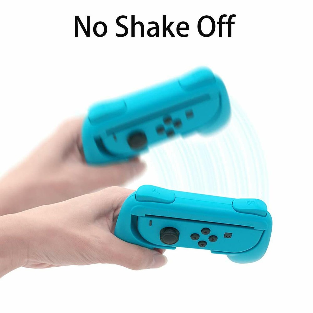 Beastron 2pk Joy-Con Grips Bundle with Nintendo Switch (Red & Blue)