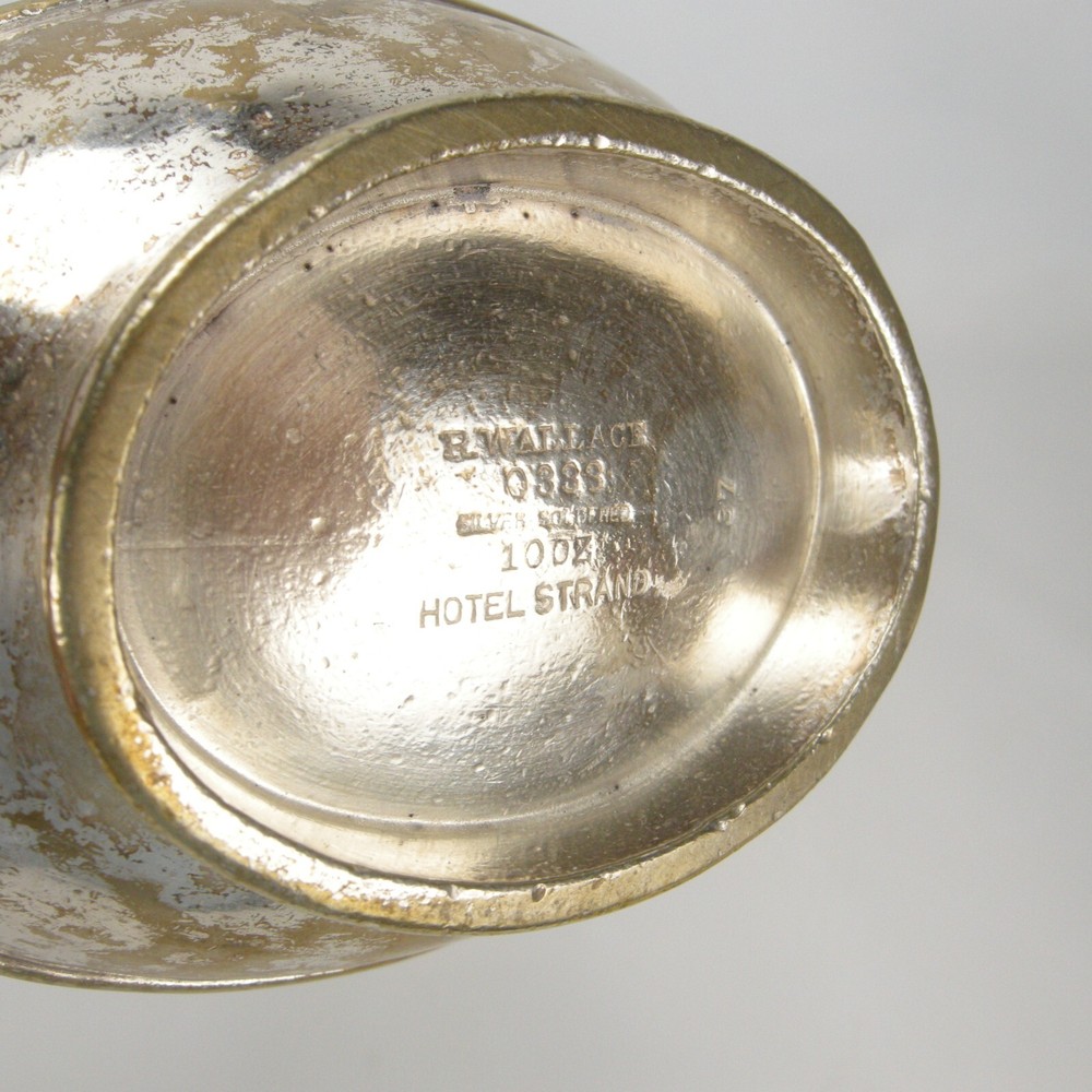R. Wallace Silver Soldered Teapot 0399 Hotel Strand