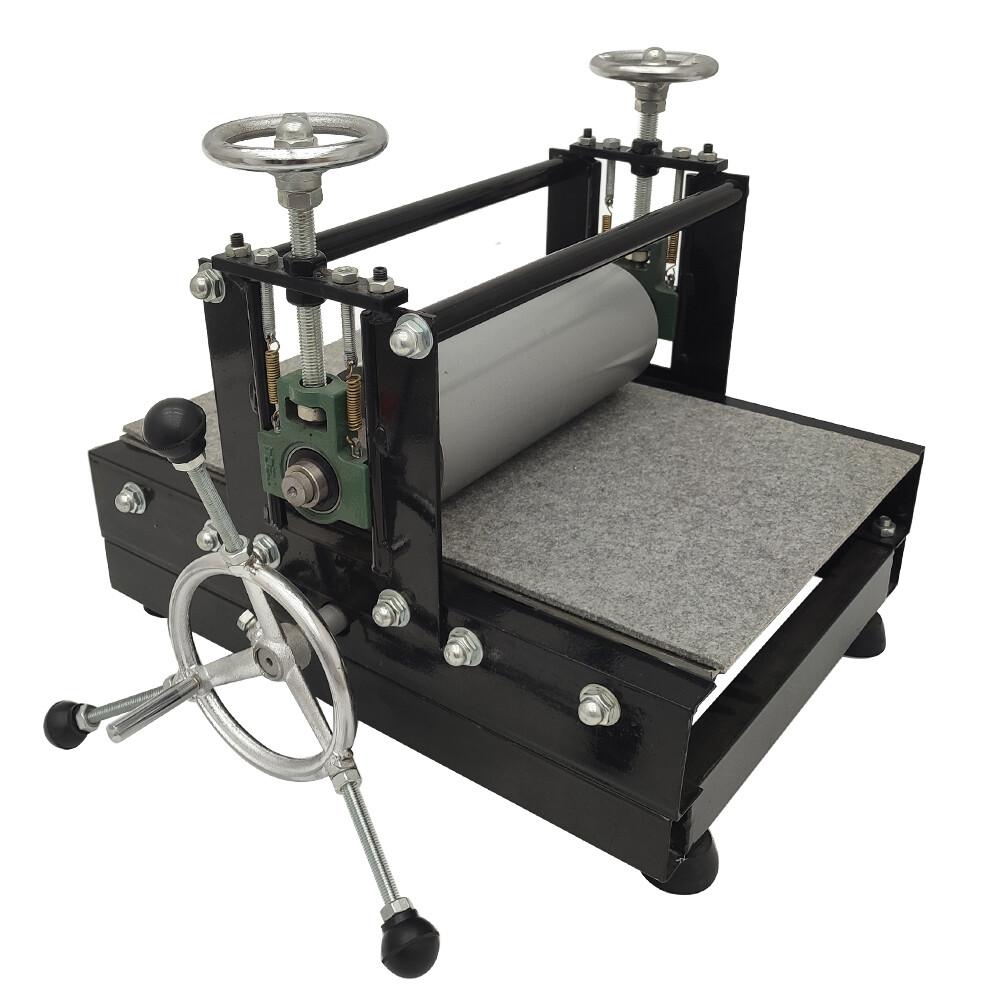 Adjustable Tabletop Slab Roller Engraving Press PrintMaking Machine w/ Handwheel