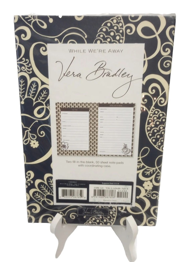 Vera Bradley Twirly Birds 'While We're Away' Notebook NWT