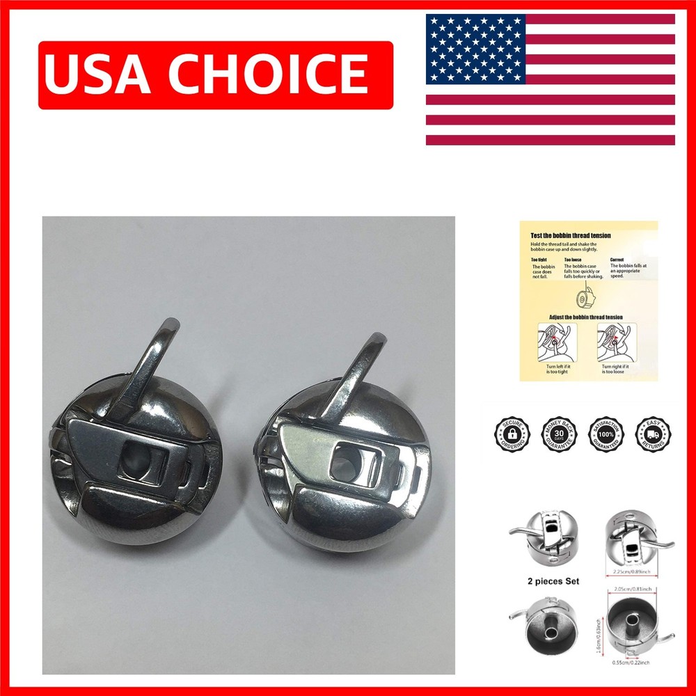 Upgrade Your Sewing with 2 Precision Bobbin Cases for Front Loading Models