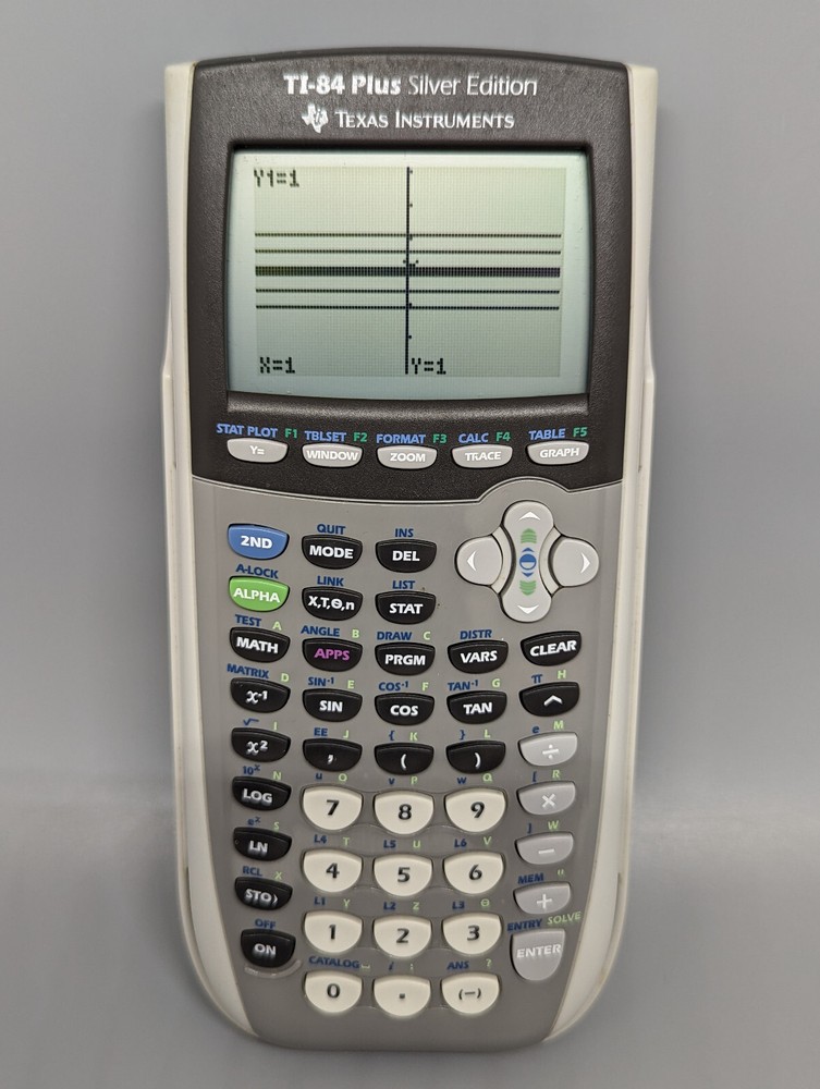 Texas Instruments TI-84 Plus Silver Edition Graphing Calculator (Tested/Working)