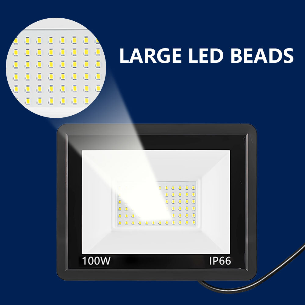 100W LED Flood Light Outdoor Garden Lamp Yard Security Landscape Spotlight IP66'