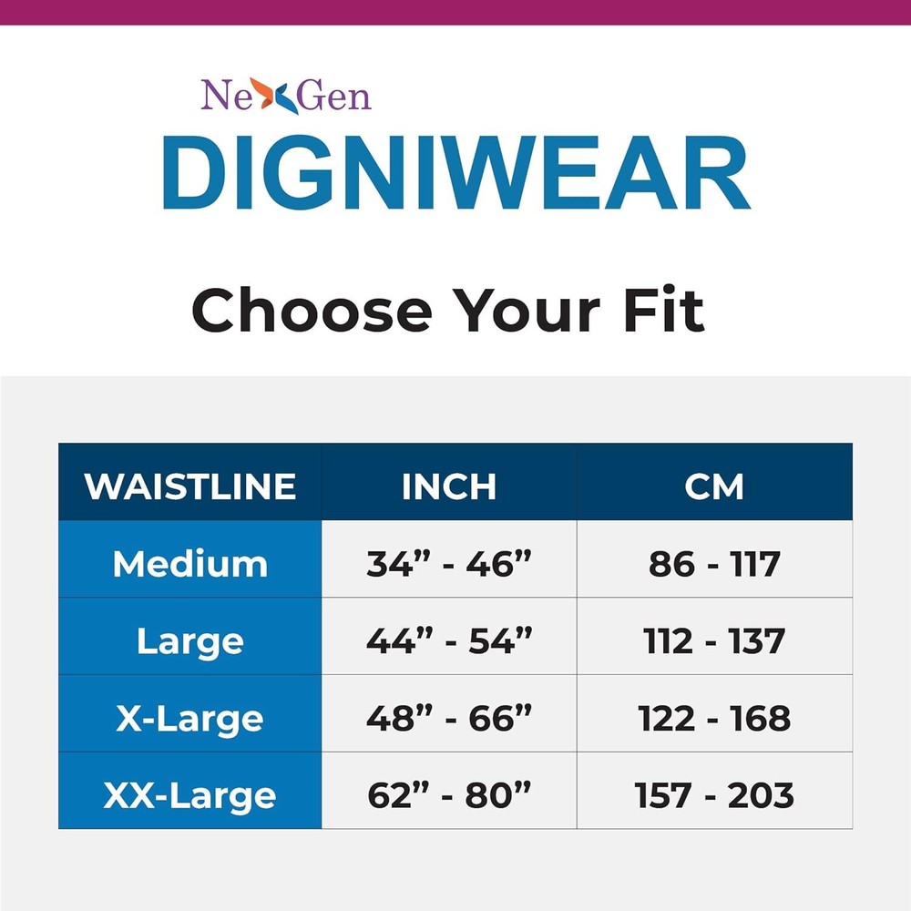 Digniwear Protective Underwear, Normal Absorbency, XX-Large, 48 Count - DGP1025