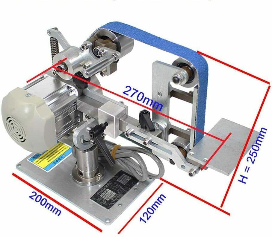 Mini Bench Belt Machine 550W Home Sander Polishing Grinding Machine Sharpener