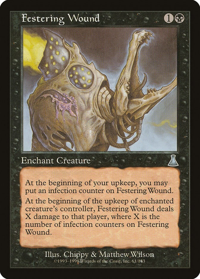 Festering Wound Urza's Destiny 61 MTG MP