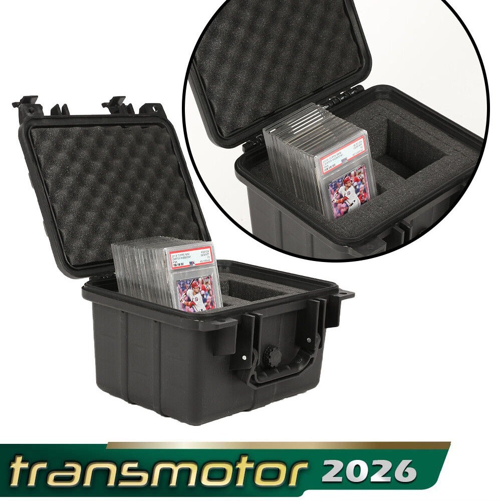 Graded Card Storage Box Weatherproof Case Slab Holder Protector New