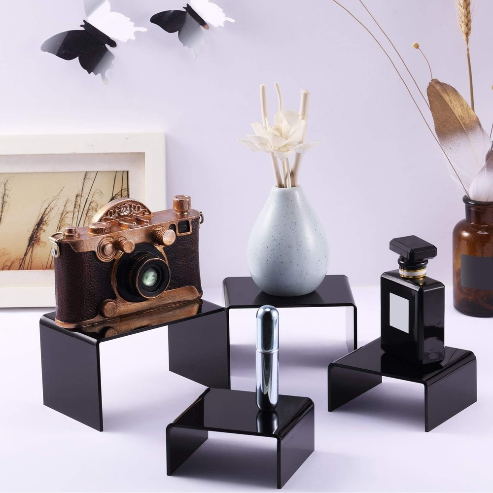 2 Sets Acrylic Display Risers, Product Stand, Jewelry Display Riser Shelf Sho...