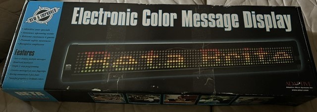 Electronic color messaging display