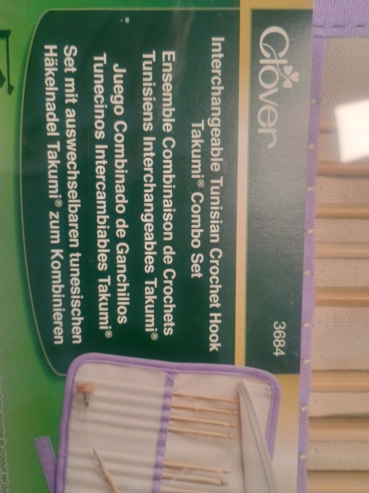 Clover 3684 Interchangeable Tunisian Crochet Hook Takumi Combo Set