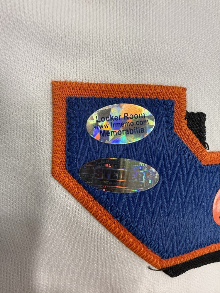 David Wright Signed Authentic Majestic MLB NY Mets Jersey- 4 COA Holograms