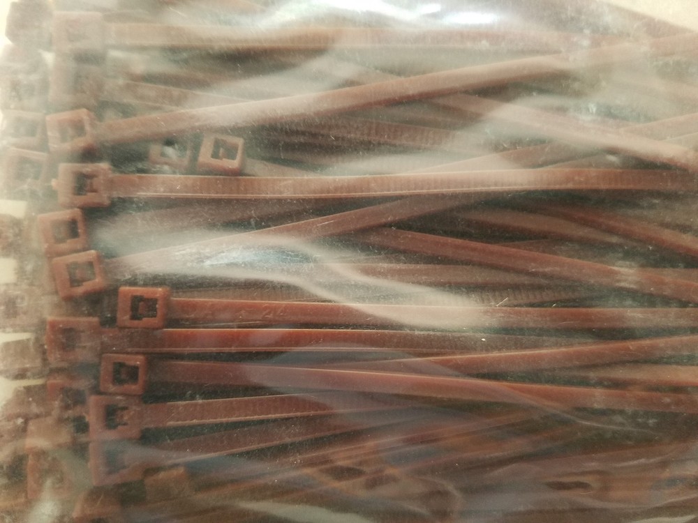 Cable Zip Ties 4” Light Brown 200 Quantity