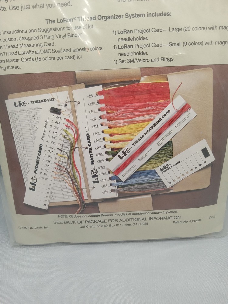 Lo Ran Thread Organizer System Vintage 1987 New In Package. Sealed