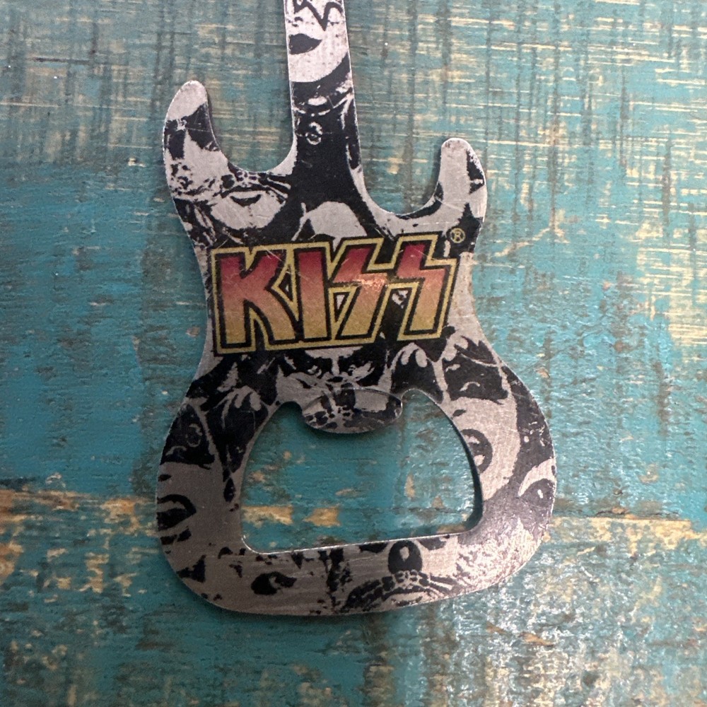 KISS Magnetic guitar Bottle Opener RARE 2010