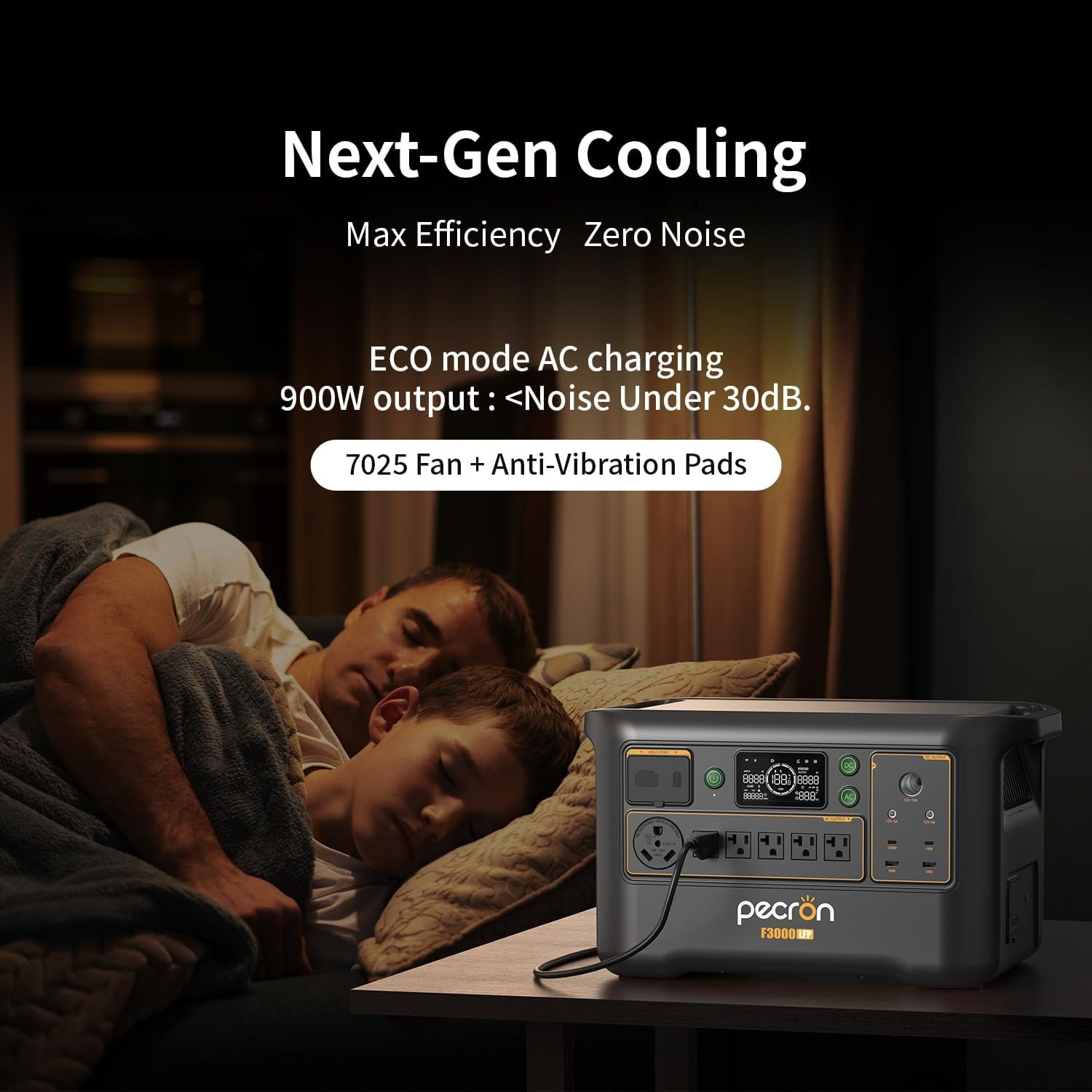 pecron F3000LFP Portable Power Station 3072Wh 3600W Solar Generator Home Backup