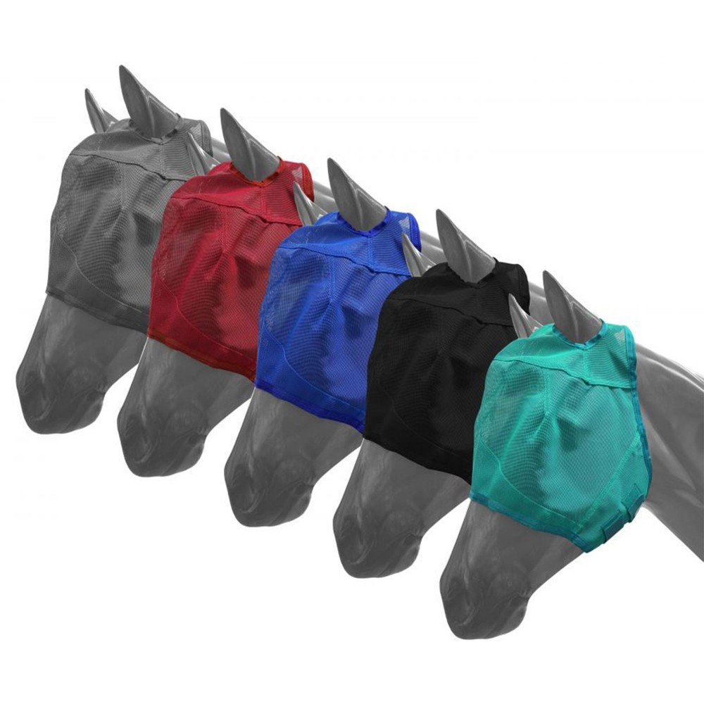 Showman Mesh Rip Resistant Fly Mask NO Ears Double Loop Closur