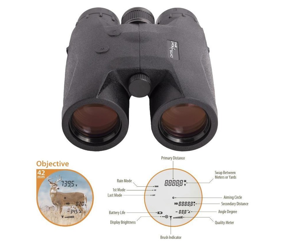 New CenterPoint 8x42 Laser Rangefinding Binoculars RFB842