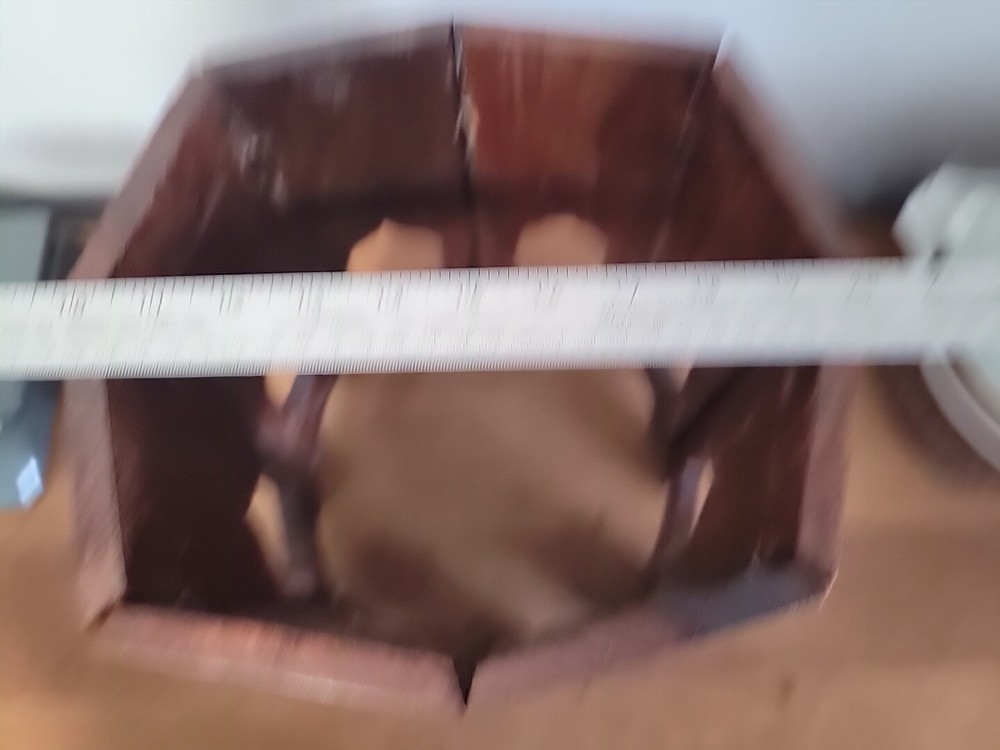 Vintage Carved & INLAID Middle Eastern Octangle Table Base