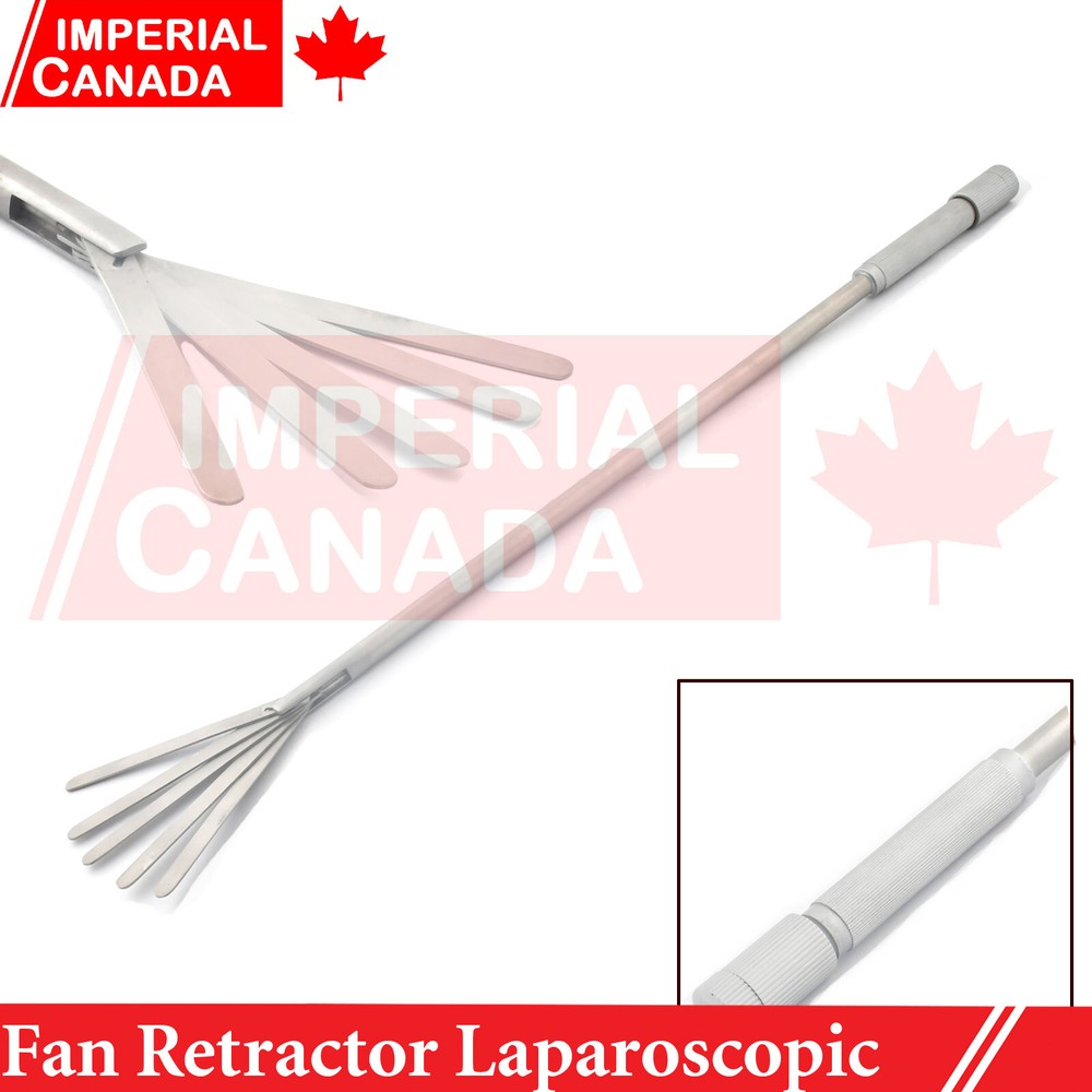 Laparoscopic instrument 5 Fan Fixed Adjustable Retractor 10X350mm LP-017