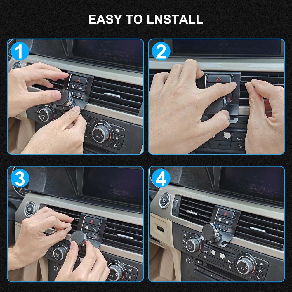 360 Degree Rotary Mobile Phone Holder For BMW 3 Series & M3 E90 E91 E92 E93