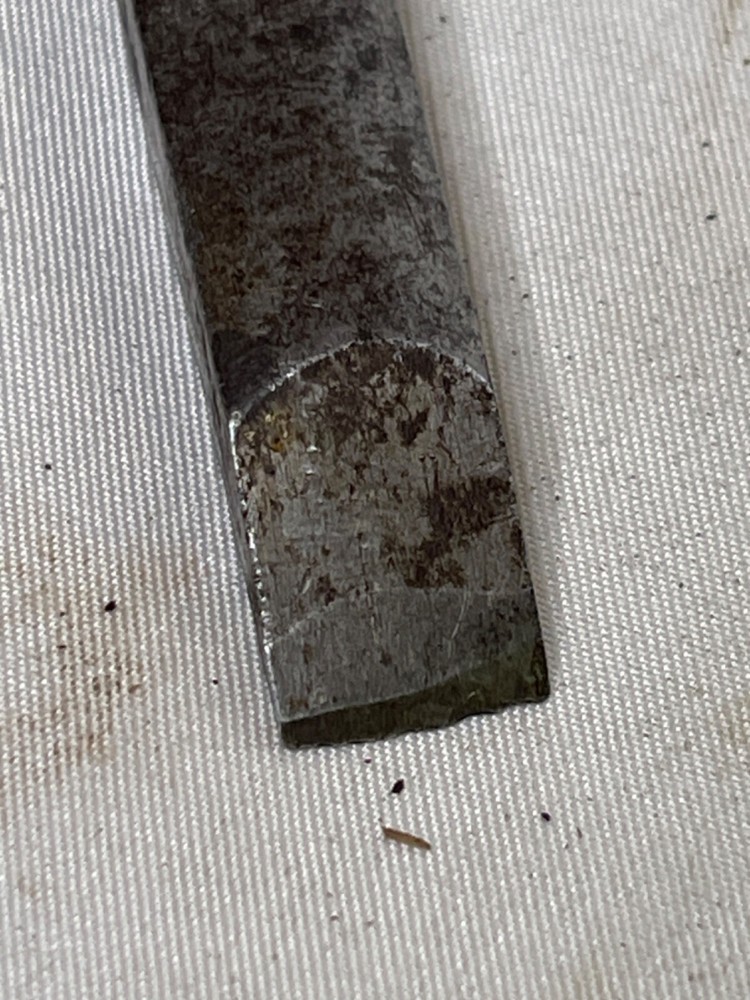 Antique PS&W co Hand Socket Chisel - Marked J.E. Haynes