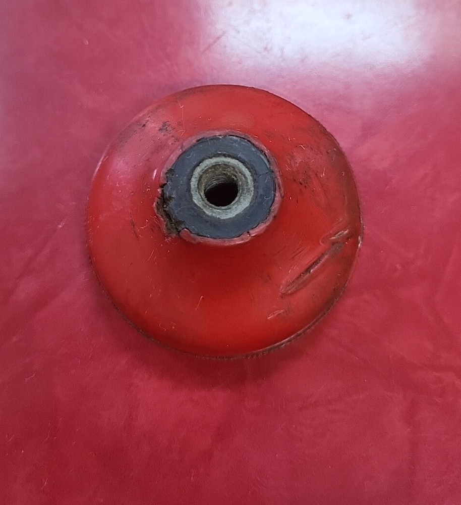 VINTAGE Red Power Take Offs CHELSEA PTO Push Pull KNOB CONTROL HANDLE