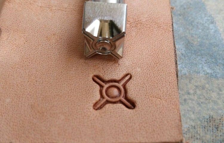 Stainless Steel leather craft concentric circles Decorative pattern Stamp tool