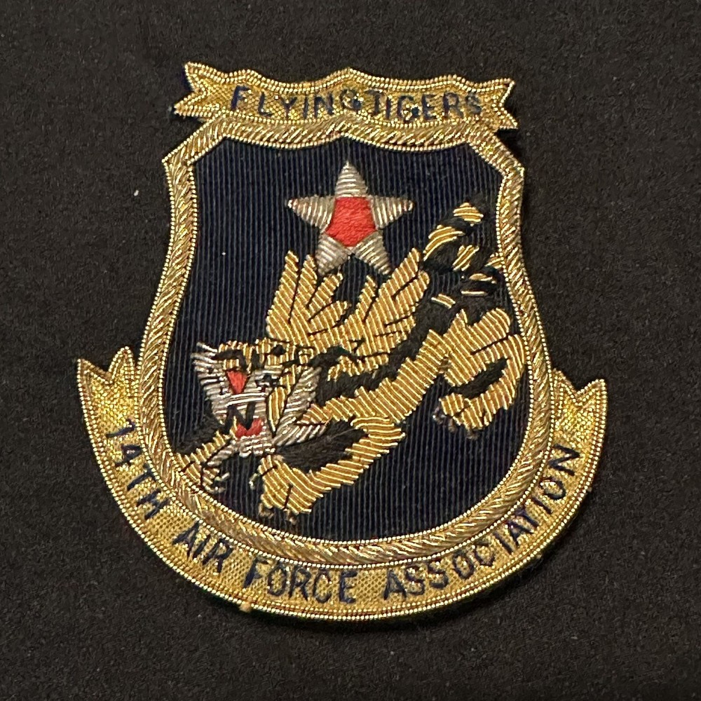 WWII Flying Tigers 14th Air Force Association Patch Bullion
