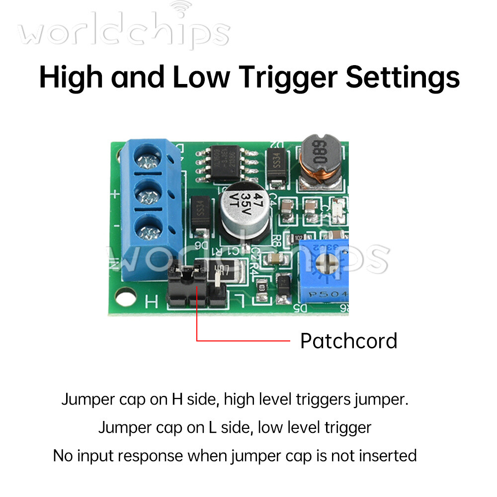 DC 4-30V Power Adjustable Delay Relay Timer Control Module 4 Gear Delay Switch