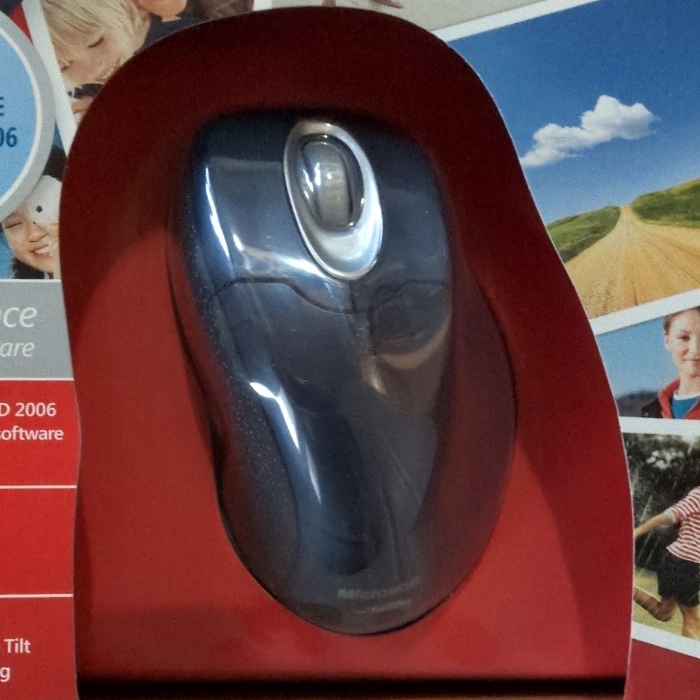 Microsoft Wireless Optical Desktop 5000 Keyboard Mouse Comfort Curve PhotoCenter