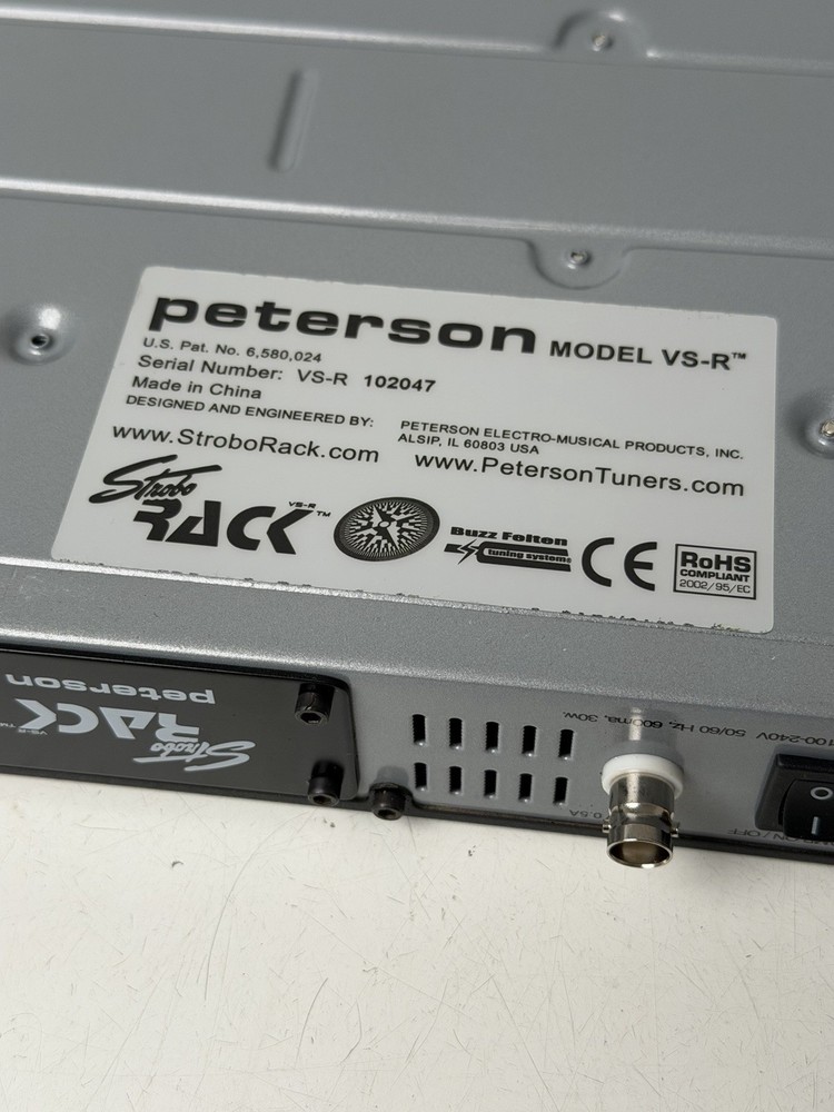 Peterson VS-R StroboRack Virtual Strobe Rack Tuner