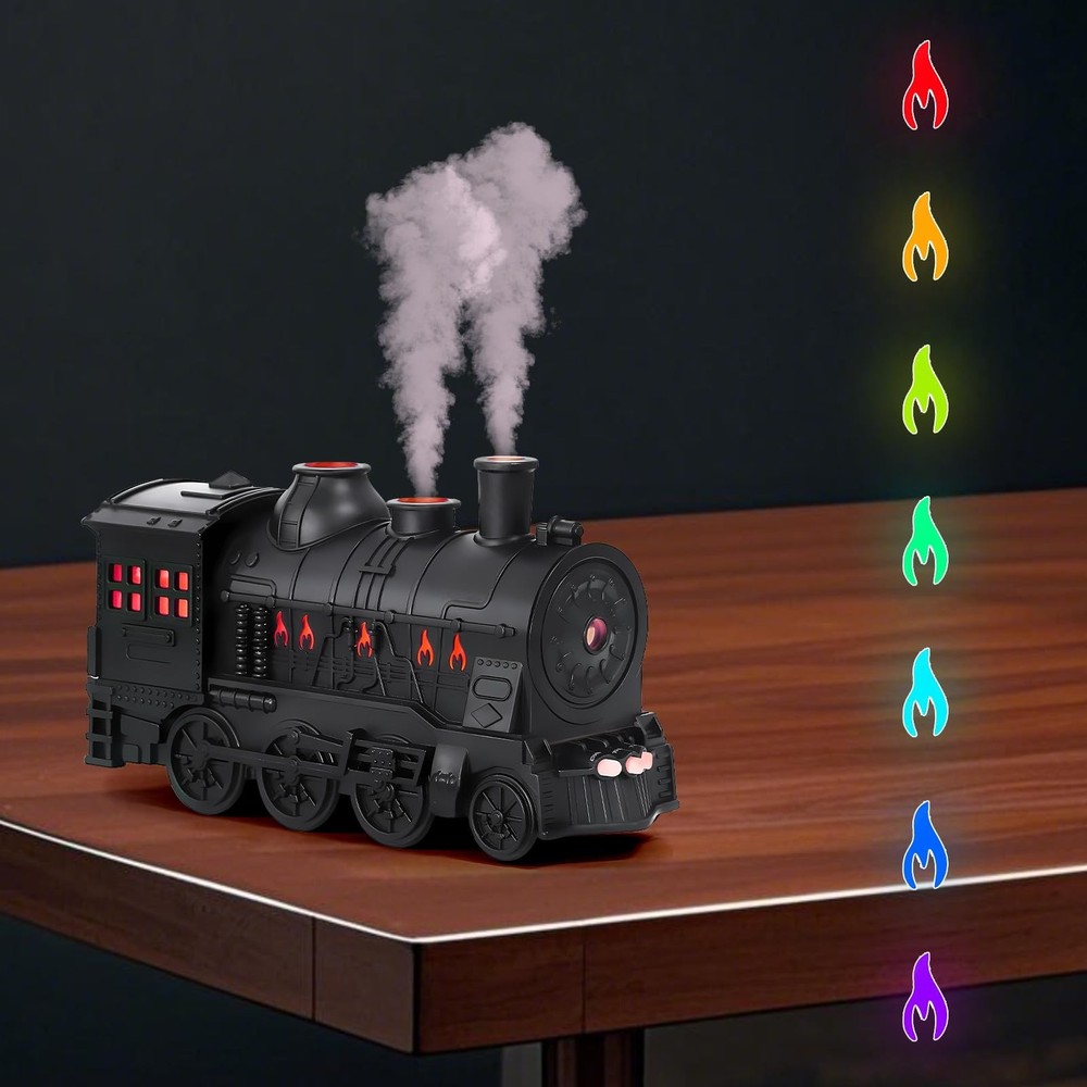 Train Humidifier Aroma Diffuser, 300ml Cool Mist Quiet Aromatherapy Diffuser ...