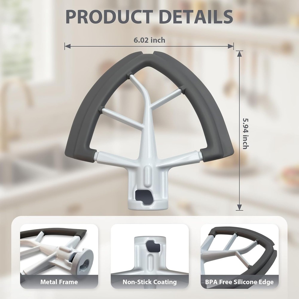 Versatile Flex Edge Beater for Tilt Head Mixers - Budget-Friendly Kitchen Tool