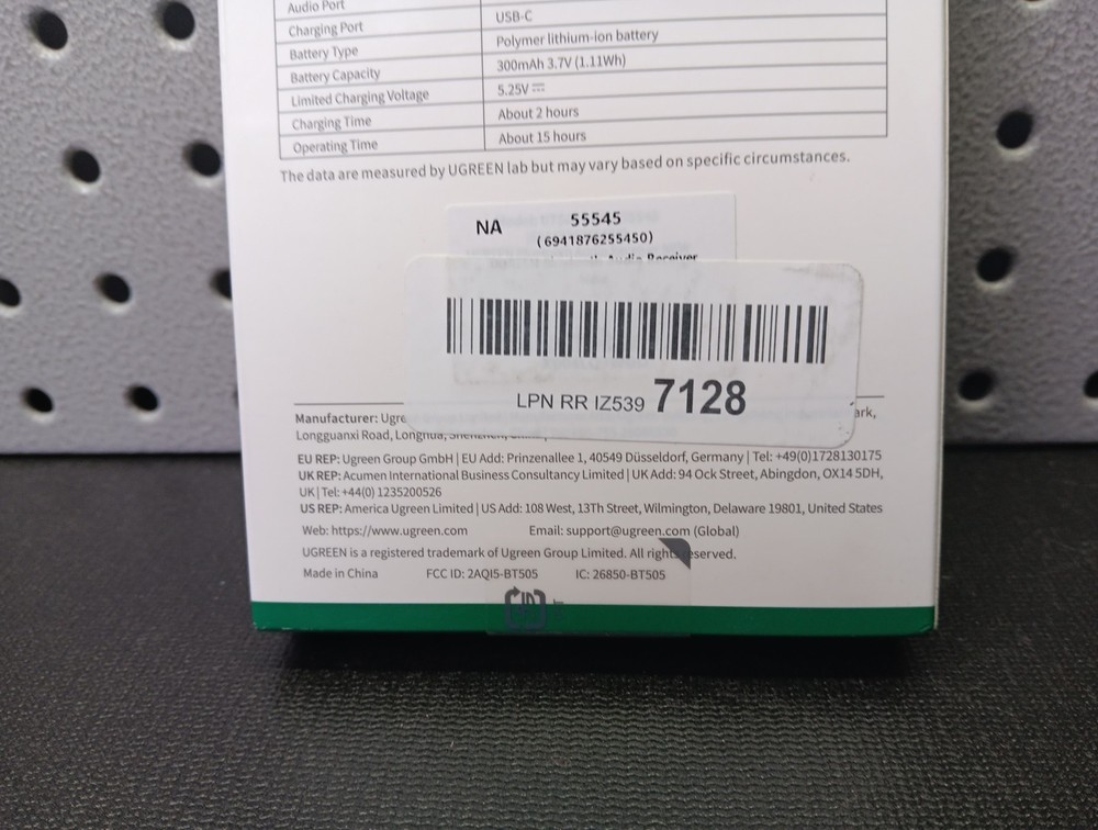 UGREEN Bluetooth 6.0 Receiver with LDAC, Hi-Res Wireless Audio Adapter (bn)