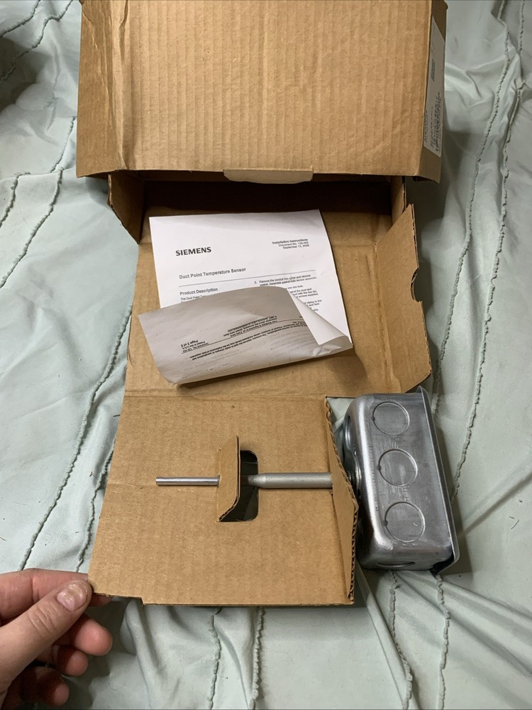 SIEMENS QAM2030.010 DUCT TEMP SENSOR 10K NTC Type 2 - 4" PROBE